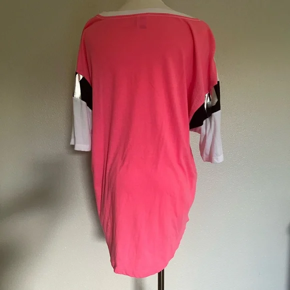 PINK Victoria's Secret Pink and White Sequin Logo Jersey - Picture 2 of 7
